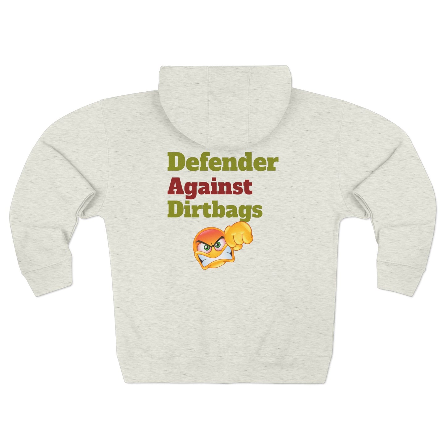 Defender Against Dirtbags Zip Hoodie, Dad Gift, Father's Day Hoodie, Funny Dad Sweatshirt, Gifts for Him, Dad Birthday Present