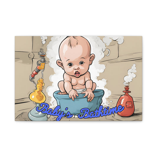 Canvas Print - Baby's Bathtime