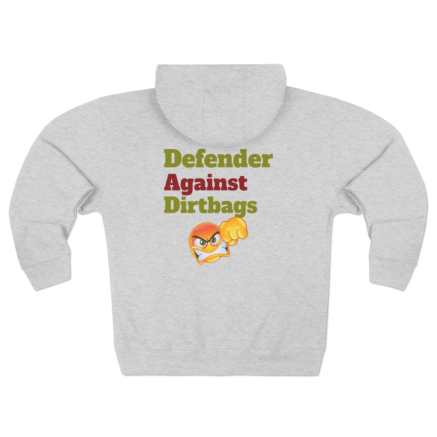 Defender Against Dirtbags Zip Hoodie, Dad Gift, Father's Day Hoodie, Funny Dad Sweatshirt, Gifts for Him, Dad Birthday Present